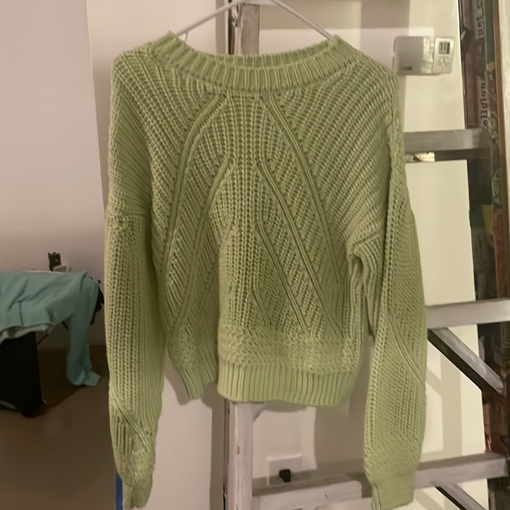 Topshop lime green sweater - size US 4/6